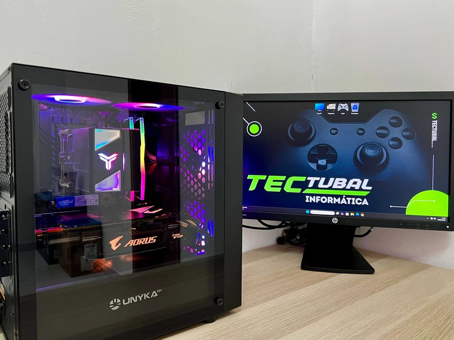 PC GAMING ryzen 5 + gtx 1080 ti 11GB nvme 1TB rgb como novo + garantia