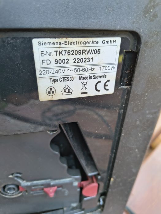 Ekspres do kawy Siemens na części