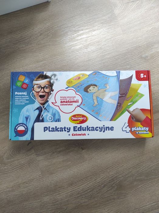 Gra edukacyjna anatomia człowieka mówi po polsku świeci cztery plansze