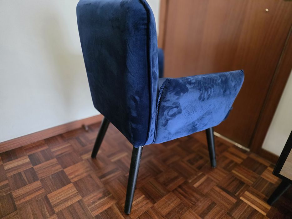Cadeirão Azulão Veludo (como Novo)