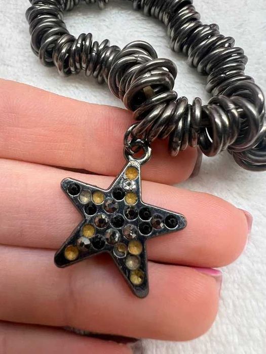 Bransoletka grunge streeetwear alternative stal gwiazdka Star 6