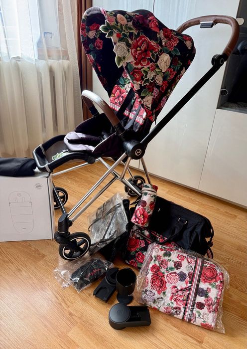 Продаю прогулянкову коляску Cybex Mios 4.0-Chrome Brown + Blossom Dark
