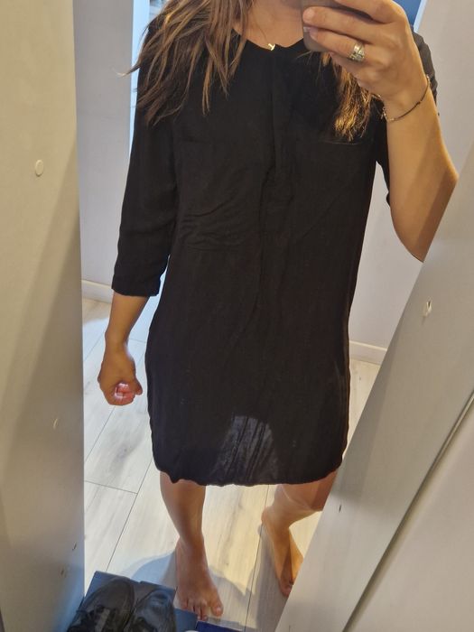 Piękna czarna sukienka H&M  r S 36