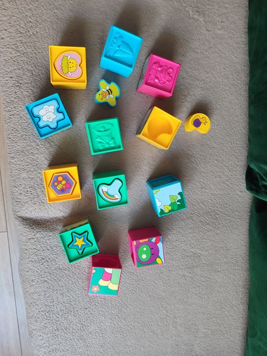 Кубики Монтессори, кубики сортеры, тактильные кубики