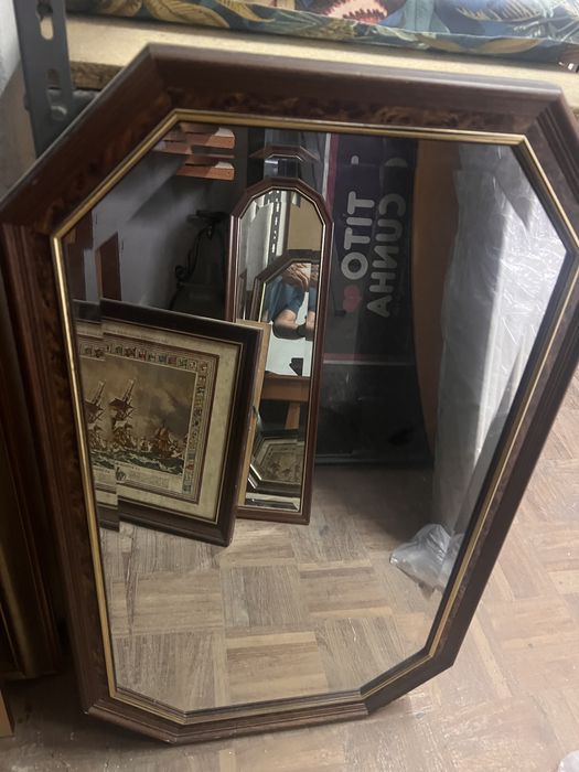 Conjunto de quatros e espelhos