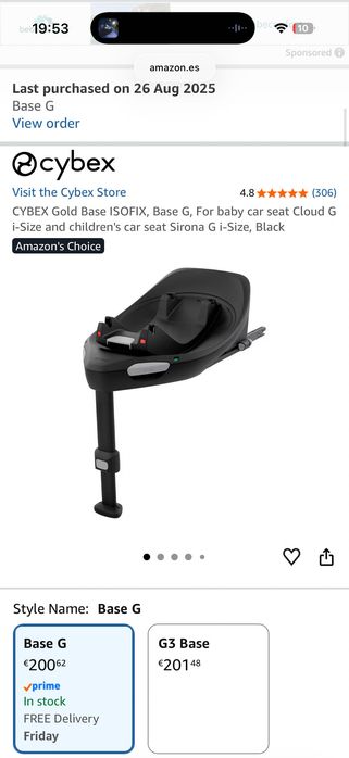 Cadeira auto CYBEX Cloud G i-Size Plus + Base G ISOFIX