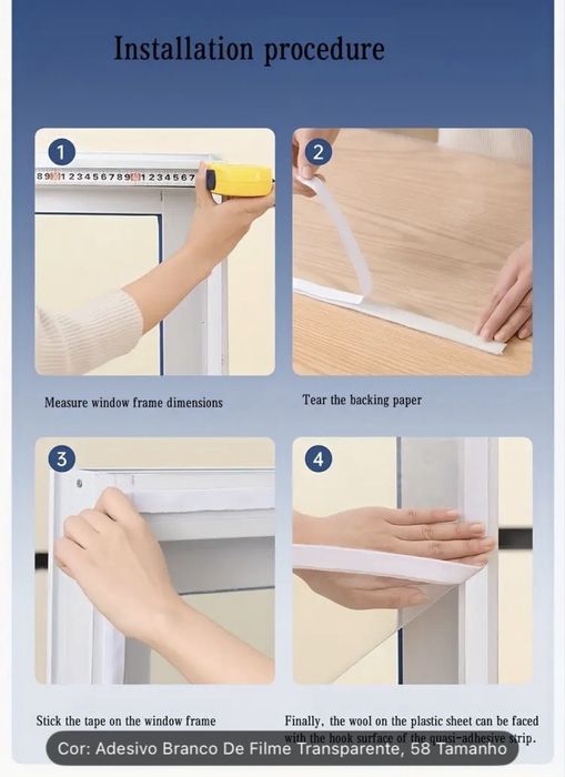 Película PVC transparente rígida – ideal isolamento janela