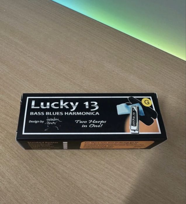 Harmonijka Lucky 13 otworów Power chromatic nowa