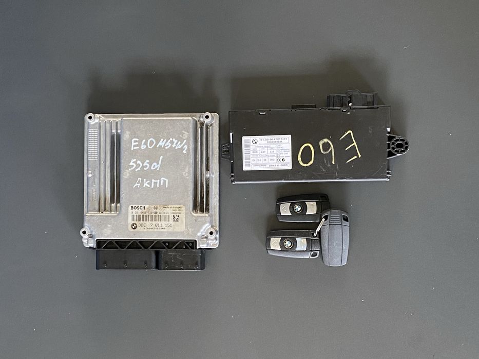 Мозги BMW E60 E61 M57n2 2.5 Дизель 525 Блок Управління Двигуном CAS