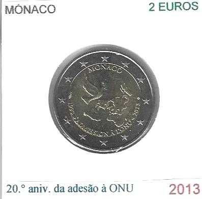 Mónaco- - - - - Moedas Comemorativas de 2 Euros