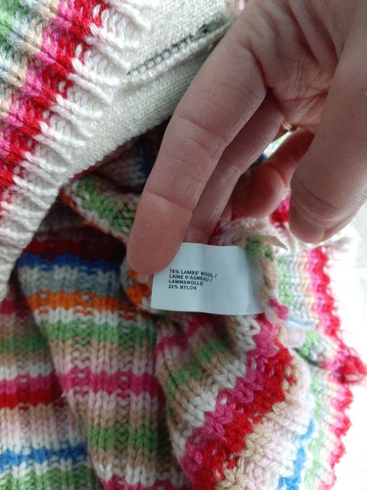 Sweter Gapp wełna 146-152/12 lat.