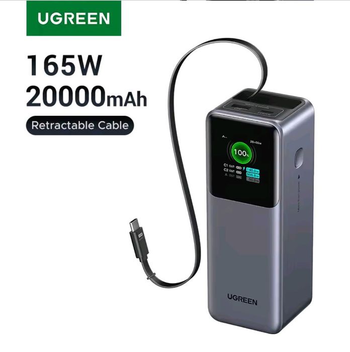Павербанк UGREEN NEXODE 165 W 20000 mAh.