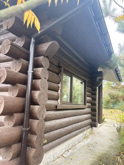 Продам будинок із дикого зрубу з ділянкою біля Києва! село Бзів