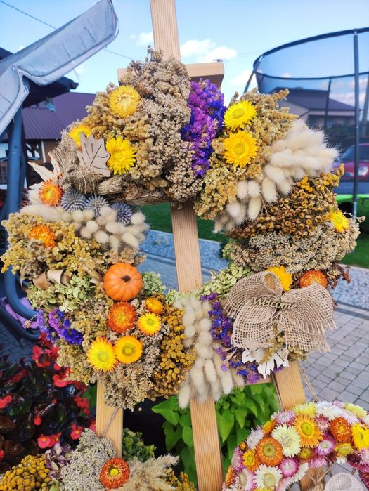 Wianek na drzwi handmade