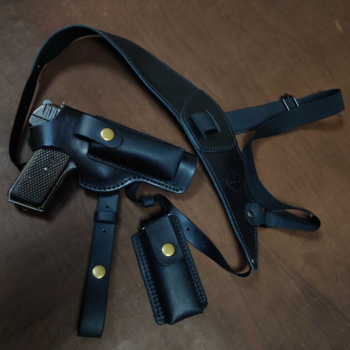 Оперативна кобура на ТТ, кобура для ТТ, кобура зі шкіри