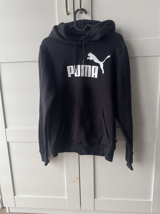 Bluza czarna z kapturem Puma jak nowa