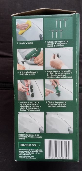 Conjunto de reparação de amolgadelas automóvel Parkside