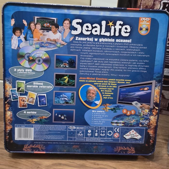STAN JAK NOWA SeaLife - gra planszowa + DVD