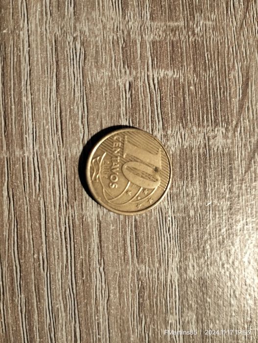 Moeda 10 centavos Moeda Brasil