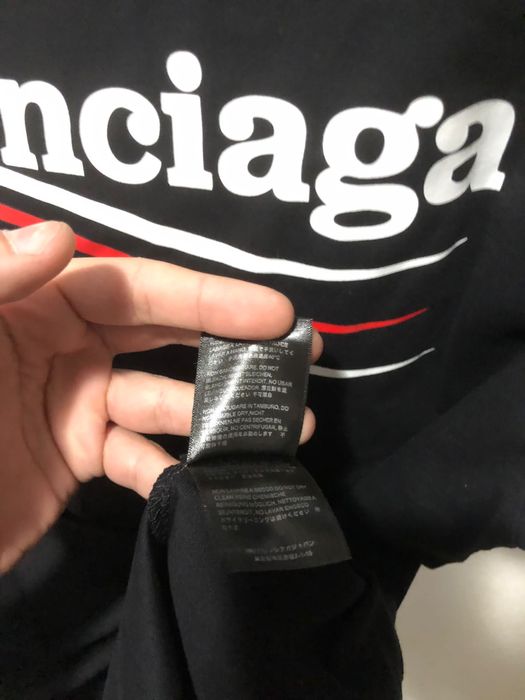camisola preta balenciga