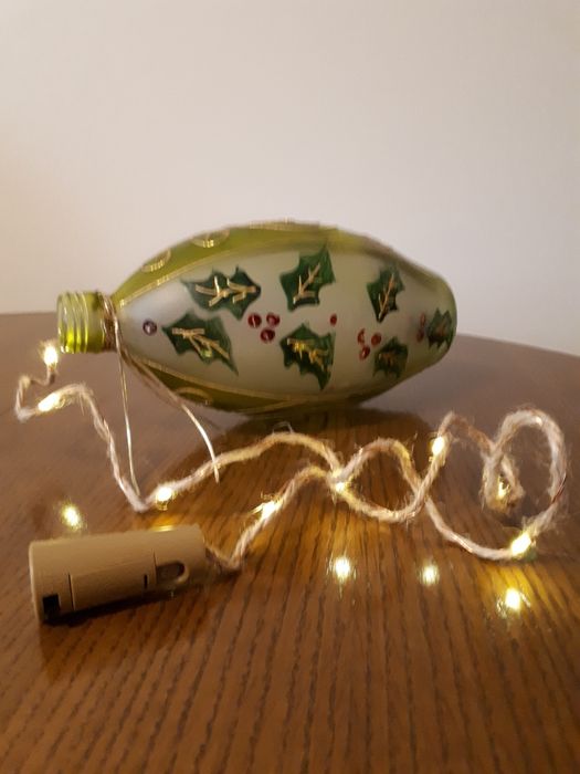 Butelka oryginalna świąteczna, karafka, lampka - okazja!