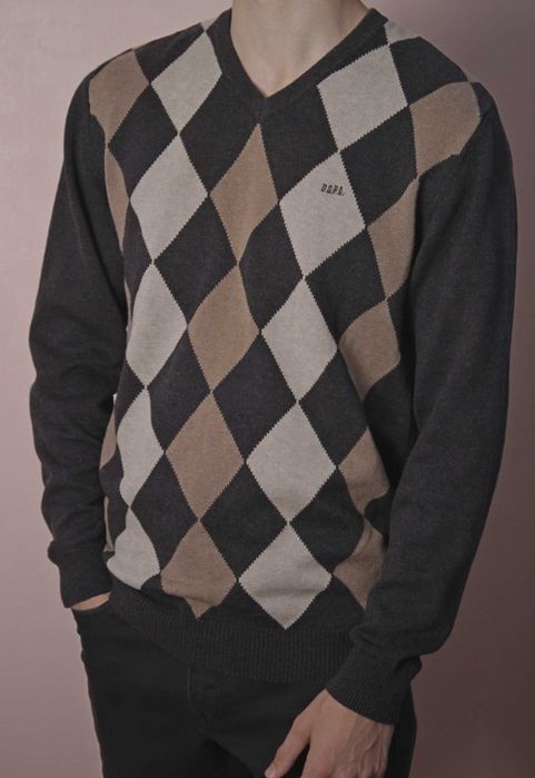 Пуловер аргайл , U.S.Polo assn, р.М