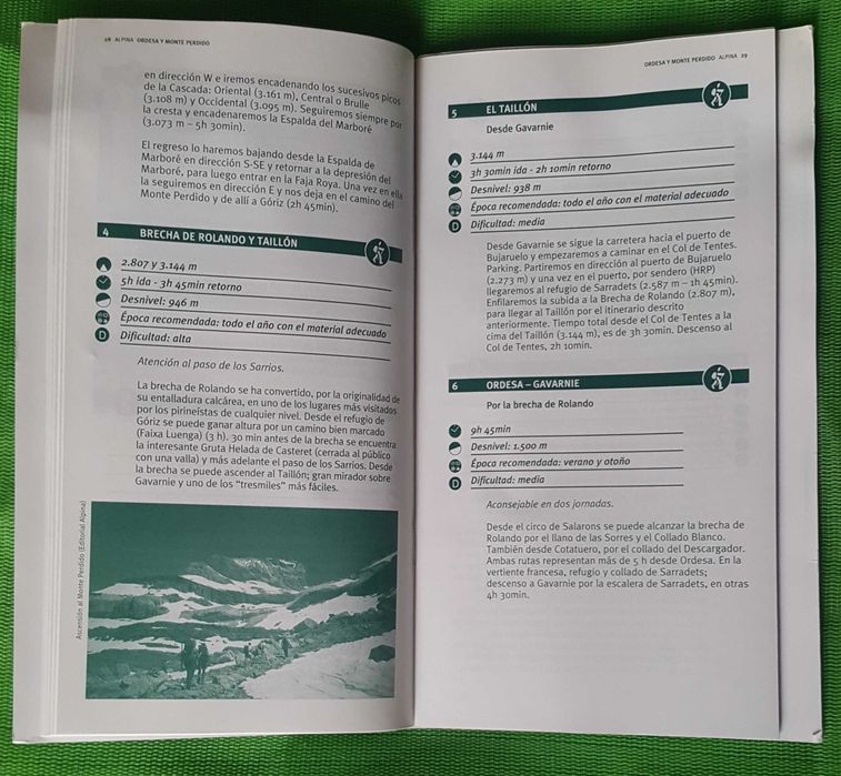 Mapa + Guia caminhada trekking Ordesa e Monte Perdido Pirinéus Espanha