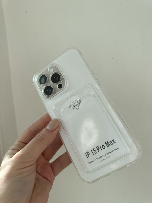 Чехол прозрачный на iPhone 15 Pro Max