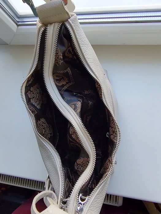 Сумка жіноча, сумка женская світло-сірого кольору через плече