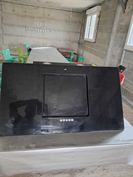 Exaustor preto  90 cm