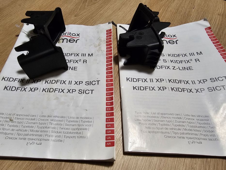 2x Prowadnice ISOFIX do fotelików samochodowych Britax Römer  KIDFIX