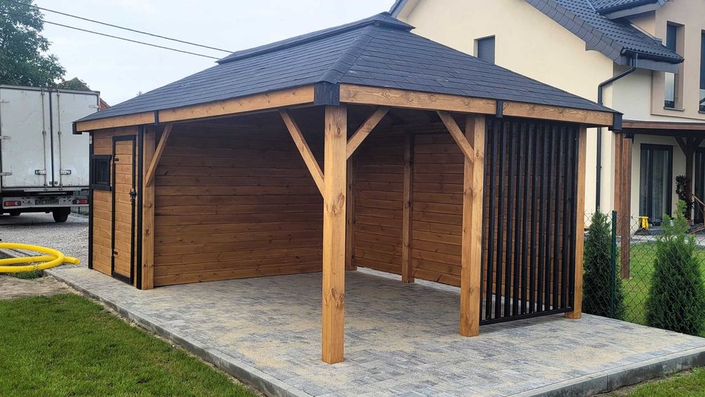 Domek Narzędziowy z Altaną DANIEL 6X3 Producent DREWNOTRIK.PL