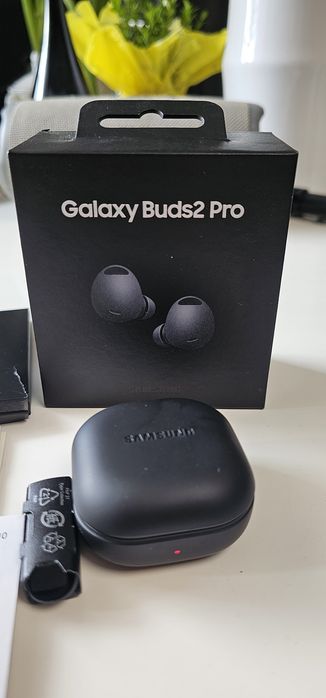 Samsung Galaxy Buds 2 Pro czarne | ANC I idea| komplet+nowe oryg. gumk