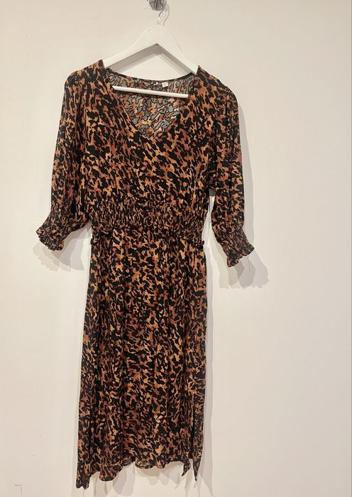 Sukienka, midi, panterka , rozm L