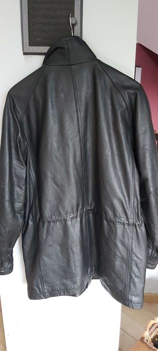 Kurtka skórzana Pierre Cardin czarna