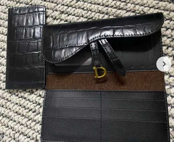 Nowy Portfel Damski wzorowany na dior czarny!!
