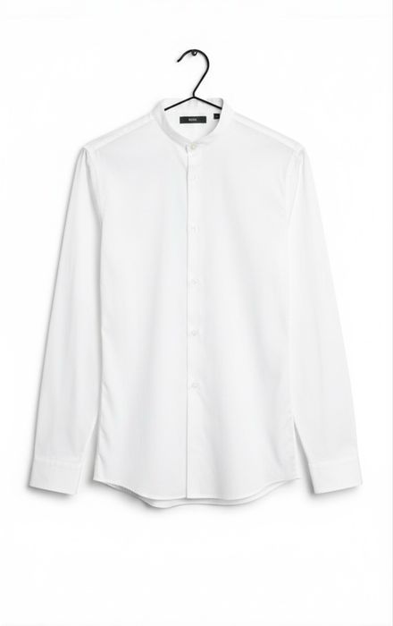 Рубашка Hugo Boss оригінал стійка біла М