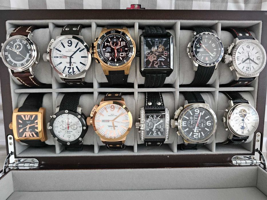 Mala Com  12  RELOGIOS 100% Originais Swiss Made VALOR REAL+4000 EUROS