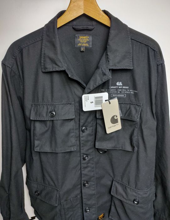 CARHARTT__bluza / koszula (S / M) utility workwear military USA / czarna