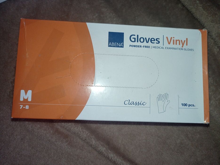 Перчатки одноразовые нитриловые и виниловые