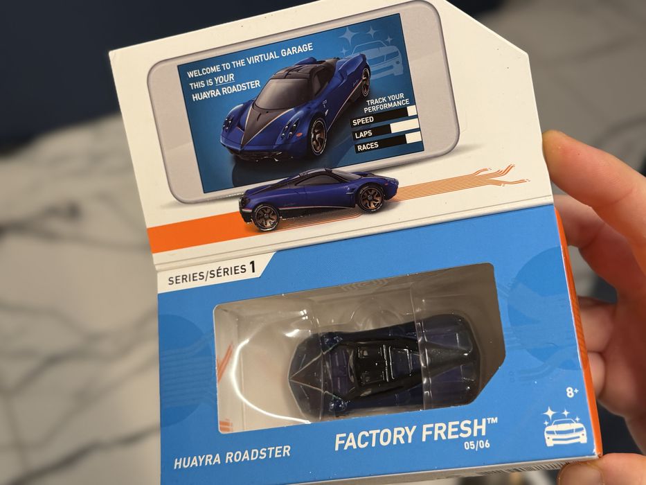 Hot Wheels ID Pagani Huayra Roadster V12 unikat NFC mikrochip mini gry