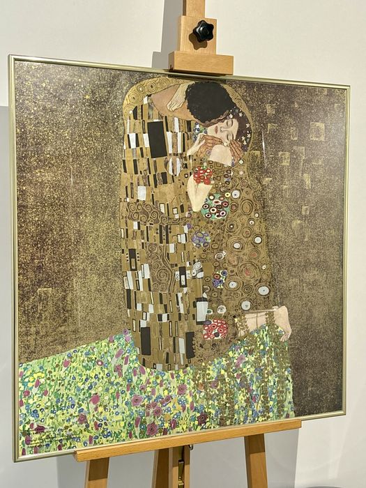 Gustav Klimt Pocałunek Le Baiser Obraz Plakat z Galerii Wiedeń Unikat