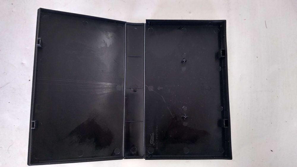 Caixa plástica vazia de substituição para cassetes de vídeo VHS, NOVA!