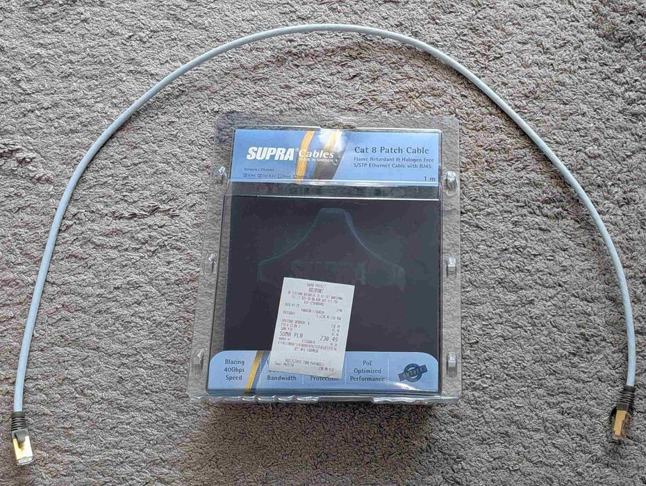 Supra Cat 8 LAN Cable - 1 m