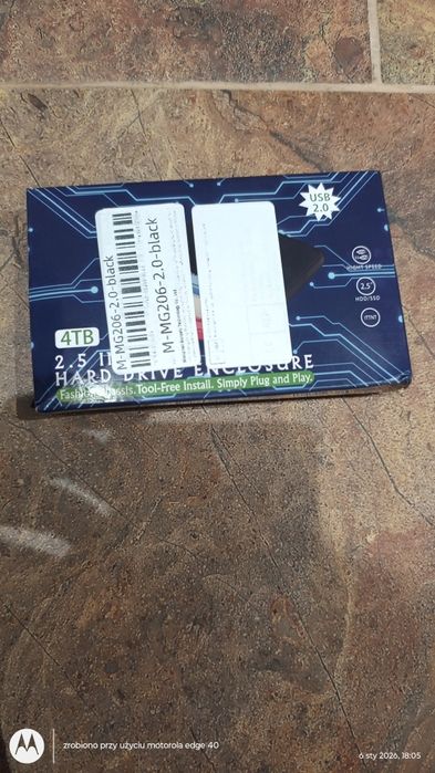 Kieszeń na dysk 2,5 cala. USB 2.0