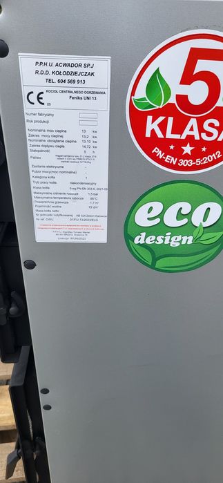 Piec kociol feniks uni 13 kW drewno węgiel darmowe dostawa
