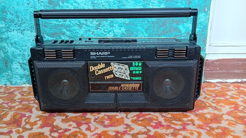 Магнитола, магнитофон SHARP WQ -T231Z(BK) ( AUX)оригінал