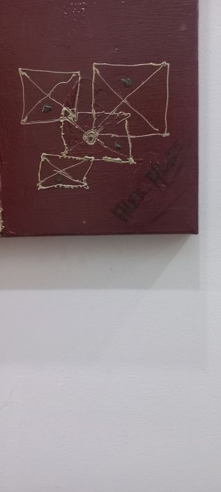 Quadro em tela com pintura de acrílico