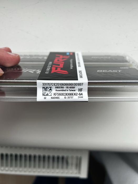 Kingston DDR5 64GB (2x32GB) 6000Mhz FURY Beast Black