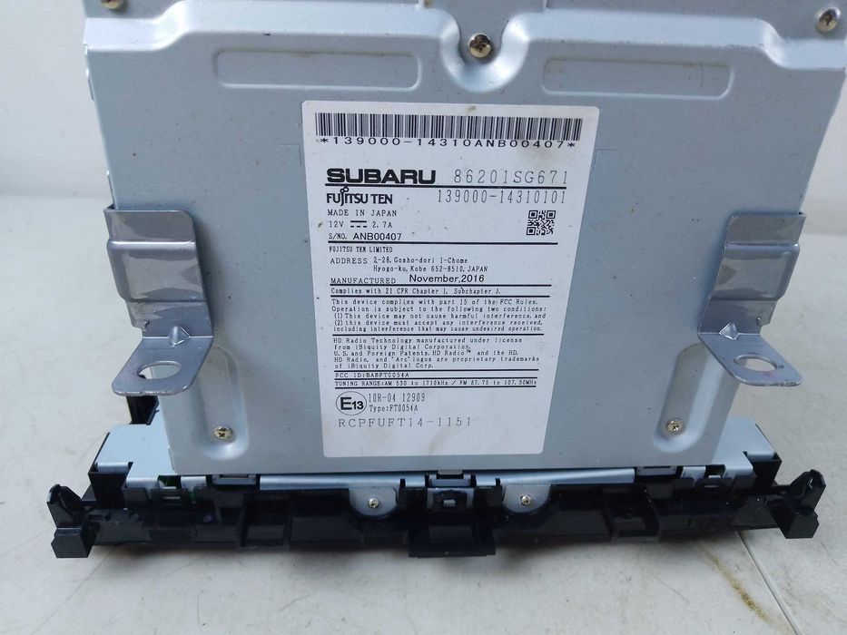 Subaru Forester IV SJ Radio USA